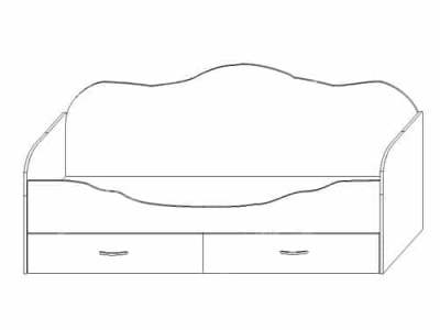Кровать Софа (ширина-1,9м, глубина-0,85м, высота-0,8м) спальное место 0,8*1,86