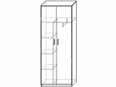 Шкаф 12 (ширина-0,8м, глубина-0,4м, высота-2,1м)